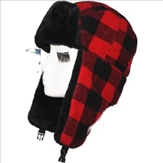 Trapper's style cap with the ear flaps and fur.