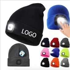 Unisex LED Light Winter Knitted Hat Cap Beanie