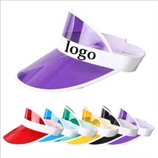 Unisex Retro 80s Neon Sun Visor Hat Headband Cap