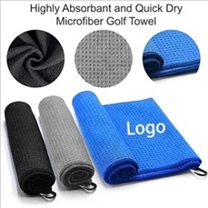 Waffle Pattern Golf Towel